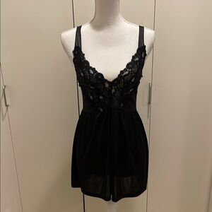 Kimchi blue black slip dress size L #118